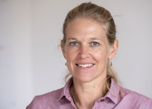 Antje von Dewitz zu Gast in der Kontext-Redaktion, im Oktober 2018. 