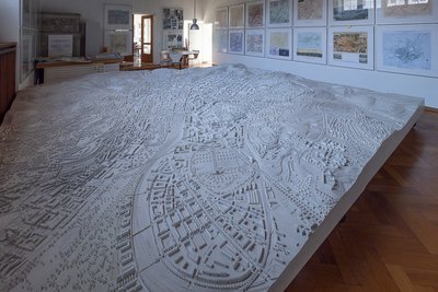 Detailliert: Stadtmodell in der Villa Sonnenhalde. Foto: Thomas Fütterer