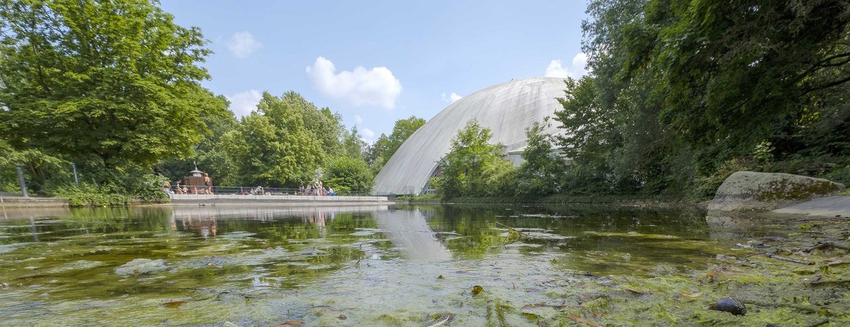 Bei Hitze hierhin: Als kühle Orte sind der Herzogenriedpark und die Multihalle auf der Infoseite der Stadt Mannheim gelistet. Foto: Joachim E. Röttgers