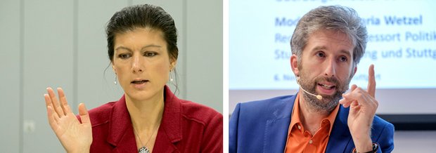Sahra Wagenknecht und Boris Palmer.
