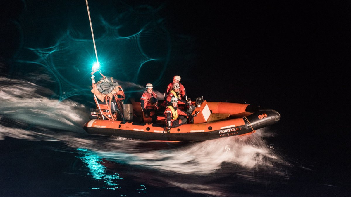 Einsatz auch bei Nacht. 