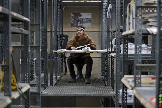 Architekt Lukasz Lendzinski in seinem Büro. 