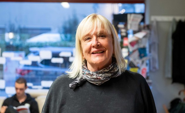 Im Eingangsbereich: Barbara Herzer. Im Eingangsbereich: Barbara Herzer.