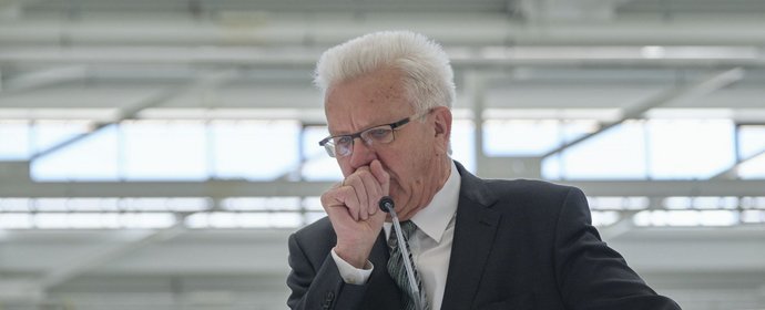 Räusper – war da was? Ministerpräsident Winfried Kretschmann. Foto: Joachim E. Röttgers