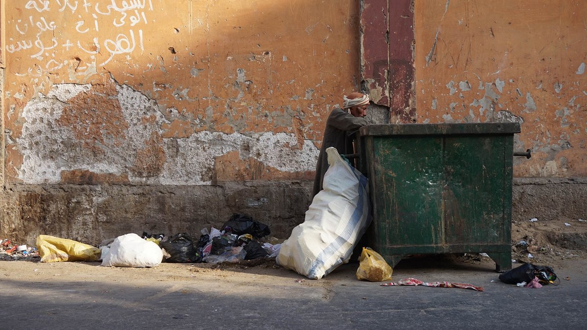 Müllsammler in Luxor.