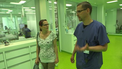 Krankenschwester Dunja W. ist begeistert von den Arbeitsbedingungen an der Uni-Klinik Basel.