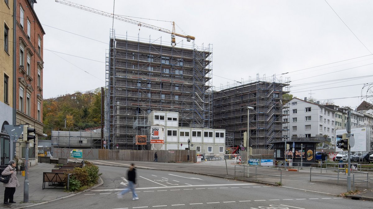 Am Stöckach baut die SWSG. Es entstehen 28 Wohnungen, ...