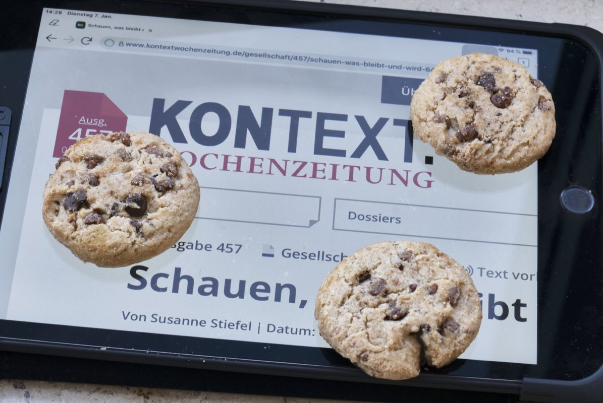 Das Beste aus zwei Welten: mobile Kontext mit lecker Keksen. Foto: Joachim E. Röttgers