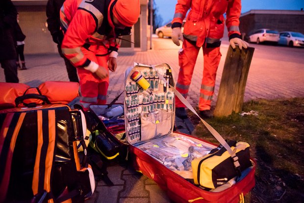 Der Blick in den 30-Kilo-Rucksack.