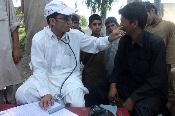Mobile Klinik in Pakistan. Foto: Rainer Lang/Diakonie Katastrophenhilfe