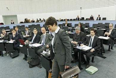 Tanja Gönner im Januar 2015 im Schlossgarten-Untersuchungsausschuss.