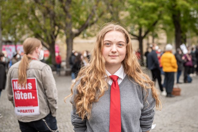 Daniela Negt von der Partei plädiert für nachdenken statt quer. Daniela Negt von der Partei plädiert für nachdenken statt quer.