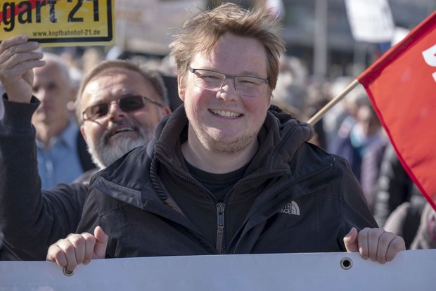 Michel Brandt, ganz vorne mit dabei.