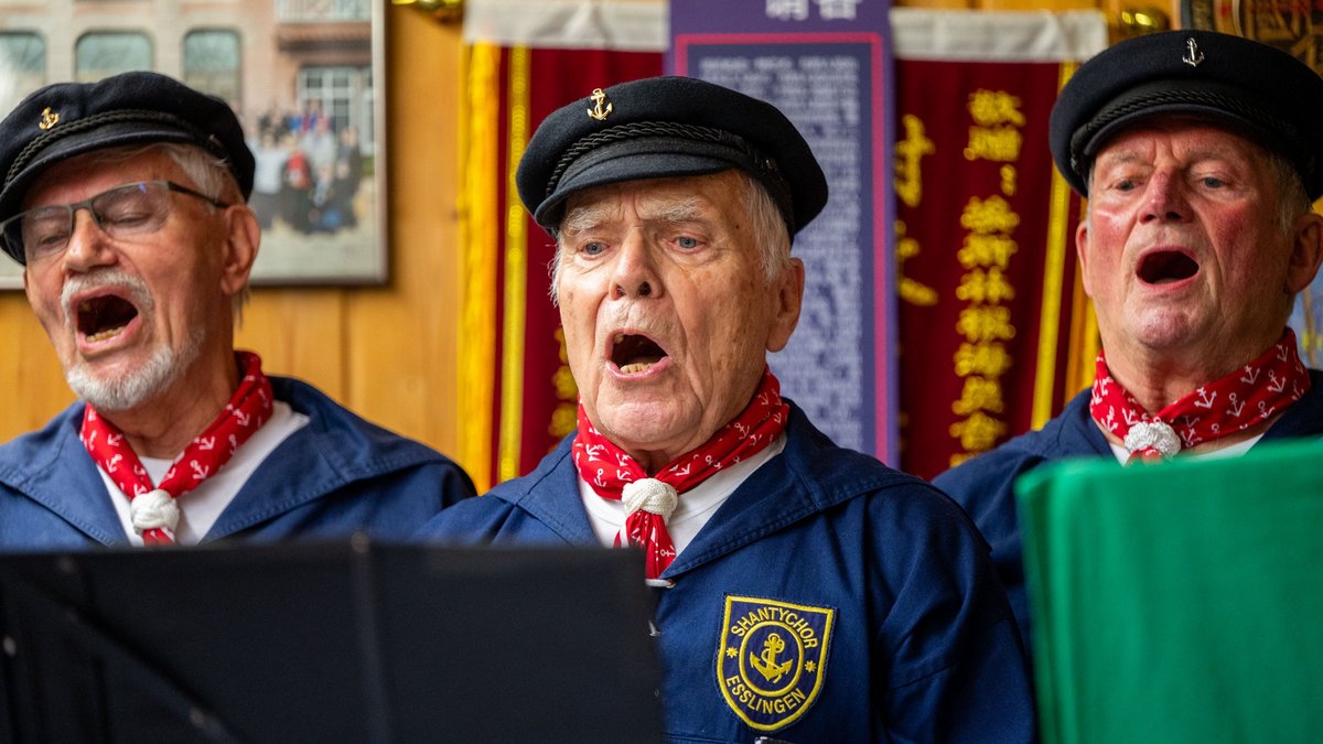 Auch die Älteren unter den Kameraden waren mit Inbrunst dabei.