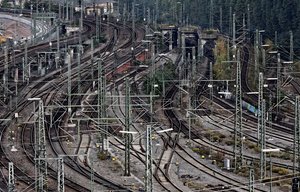 Freie Fahrt auf leeren Gleisen: Streiktag im Stuttgarter Bahnknoten. Foto: Joachim E. Röttgers