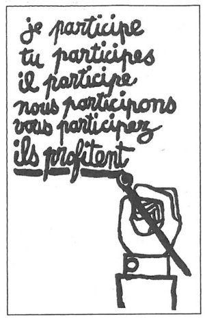 Plakat aus dem Pariser Mai 1968. 