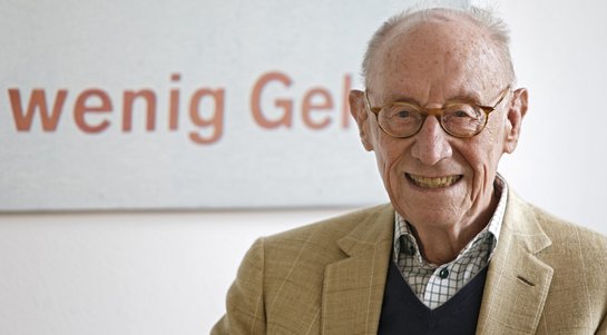 Der Ex-Daimlerchef in der Kontext-Redaktion, 2014.