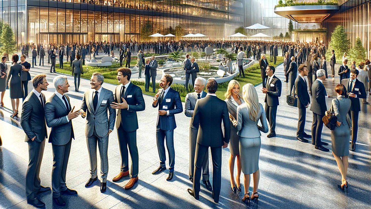 "Erfolgreiche Menschen", KI-generiert: vor allem Männer, fast alle weiß. Bild: DALL-E/ChatGPT