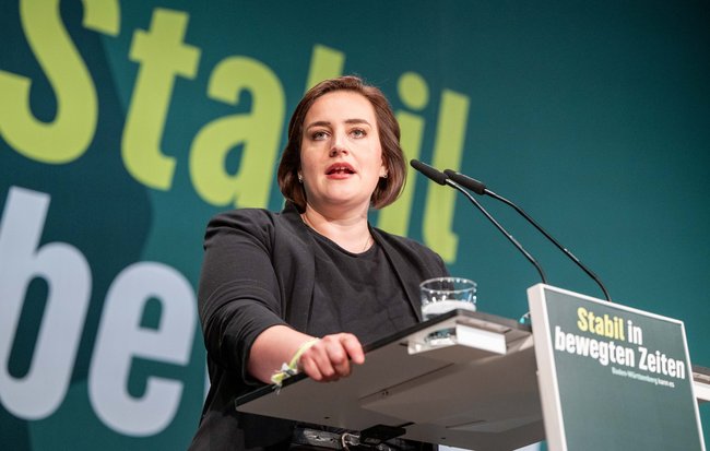 Grünen-Landesvorsitzende Lena Schwelling sieht in der Kompromissbereitschaft ihrer Partei den Grund für den Erfolg. 