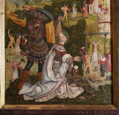 Jerg Ratgebs Barbara-Altar, 1509/10, Evang. Johanneskirche in Schwaigern. Foto: Landesamt für Denkmalpflege BW