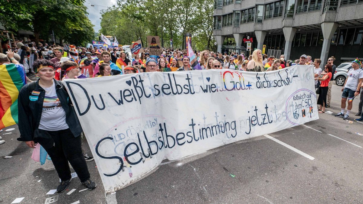 Die katholische Jugend war auch dabei. 