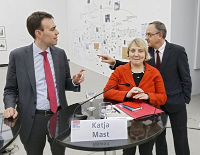 Glückloses SPD-Personal: Landesvorsitzender Nils Schmid (links), Generalsekretärin Katja Mast und Kultusminister Andreas Stoch.