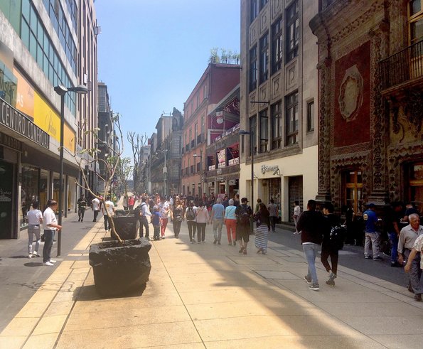 21. März in Mexiko-Stadt, Maduro-Viertel im historischen Zentrum. Fotos: Arais Cortes Paz