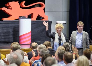 Gesine Schwan und Ralf Stegner – auch sie: beklatscht.