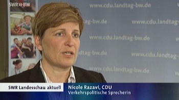 "Wirft Rätsel auf", Nicole Razavi am 6. Mai 2014 in der Landesschau. Screenshot: swr.de
