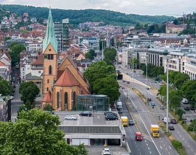 Knackpunkt Parkhaus. Dieses liegt direkt neben dem Cityring.