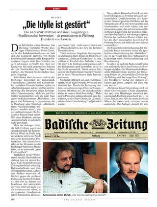 Die Parallelen sind unübersehbar: die "Spiegel"-Geschichte von 1997 über die BZ. Screenshot: Spiegel Online