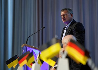 Von wegen moderat: AfD-Chef Jörg Meuthen. Fotos: Joachim E. Röttgers
