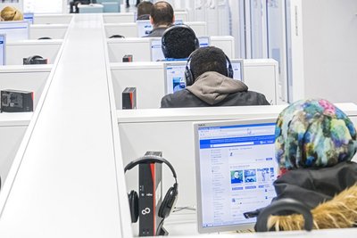 Überall vernetzt – hier in der Stadtbücherei.