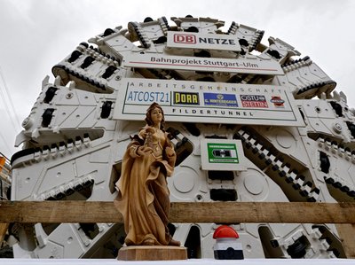 Hilft wenig bei Anhydrit: Heilige Barbara. Foto: Joachim E. Röttgers