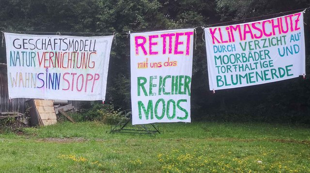 Ohne Moos nix los: Aktion gegen Torfabbau am 30. Juli.