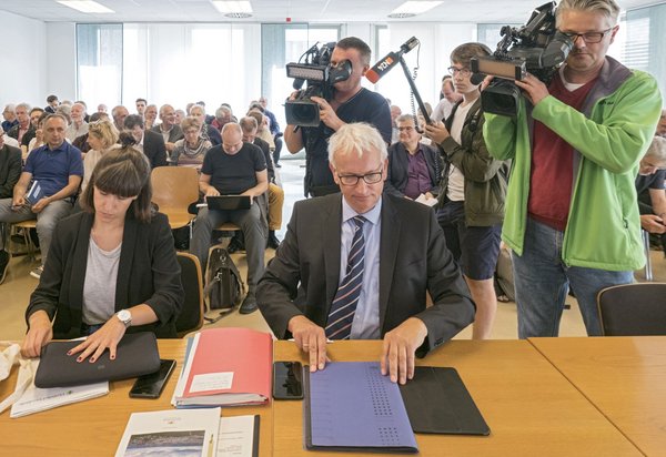 Jürgen Resch, Bundesgeschäftsführer der DUH, hat Baden-Württemberg verklagt. Hier bei der Urteilsverkündung 2017. 