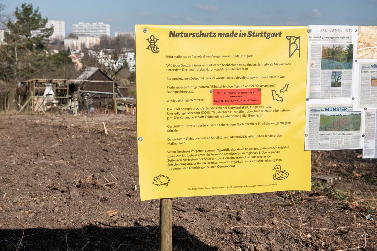 Die Pächter laden zum Vor-Ort-Termin, sie rufen zum Protest auf gegen die "radikalen Maßnahmen unter dem Deckmantel des Artenschutzes".