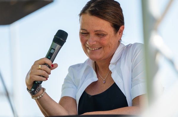 Aus Berlin in die alte Heimat gereist: taz-Co-Chefredakteurin Barbara Junge. 