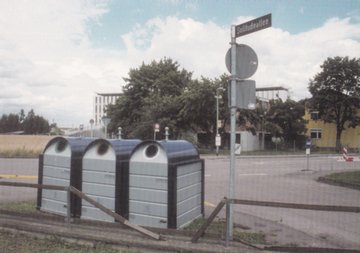 Kendell Geers' Einladungspostkarte zu seiner Ausstellung: die JVA Stammheim.