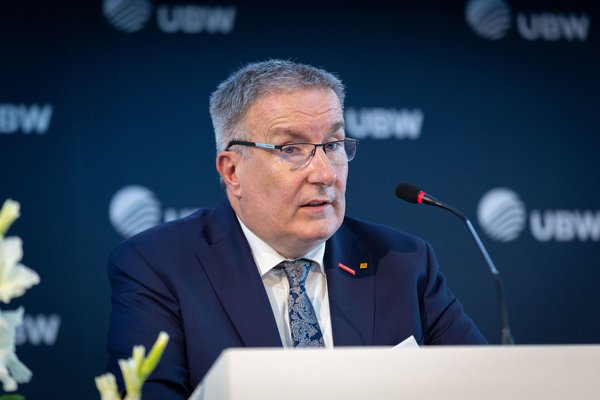 Thomas Bürkle beim Unternehmertag im vorigen Juli. Foto: Julian Rettig