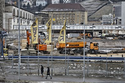 Blick vom Planetarium: Hier standen früher Bäume.
