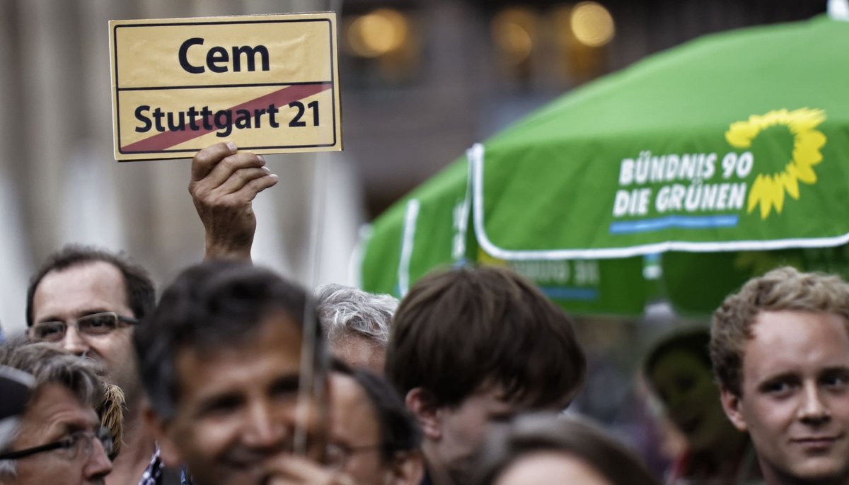 Das waren Zeiten: Vor der Landtagswahl 2011 konnten die Grünen mit dem Mega-Thema S21 noch auf Stimmenfang gehen. Fotos: Joachim E. Röttgers