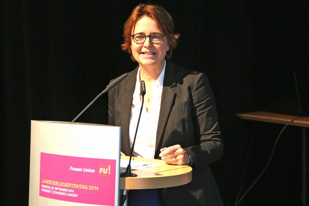 Annette Widmann-Mauz, Landesvorsitzende der Frauen Union beim Landesdelegiertentag in Schwäbisch Gmünd. Foto: CDU