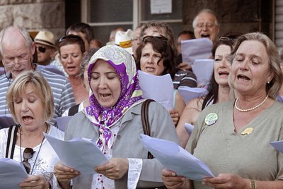 Mit dem Bürgerchor gab Lösch dem Widerstand gegen S 21 eine besondere Stimme.