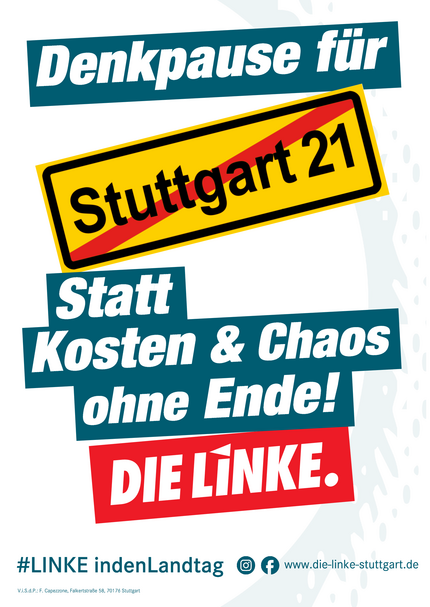 Wahlkampf heute: Der Linken ist das Thema immerhin ein paar Plakate wert.