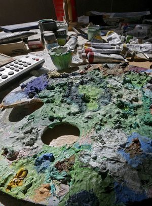 Kreativwüste: Schon lange hat Stocker nichts mehr gemalt.