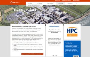 AKW-Preisschild auf EDF-Homepage: 16 Milliarden Pfund. Screenshot