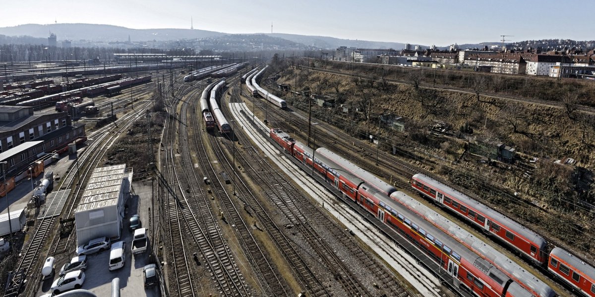 Der Abstellbahnhof am Rosensteinpark – hier könnte Ihre Wohnung stehen! In ein paar Jahren. Oder Jahrzehnten. Vielleicht. Foto: Joachim E. Röttgers