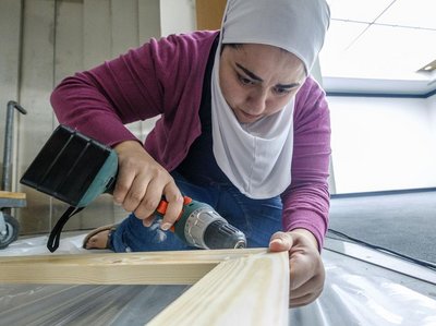 Die Künstlerin Abeer Farhoud.