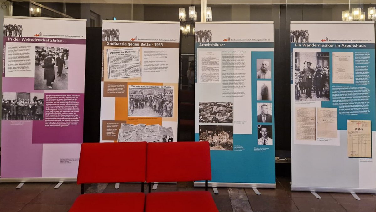 Wanderausstellung "Wohnungslose im Nationalsozialismus". Foto: Bundesarbeitsgemeinschaft Wohnungslosenhilfe